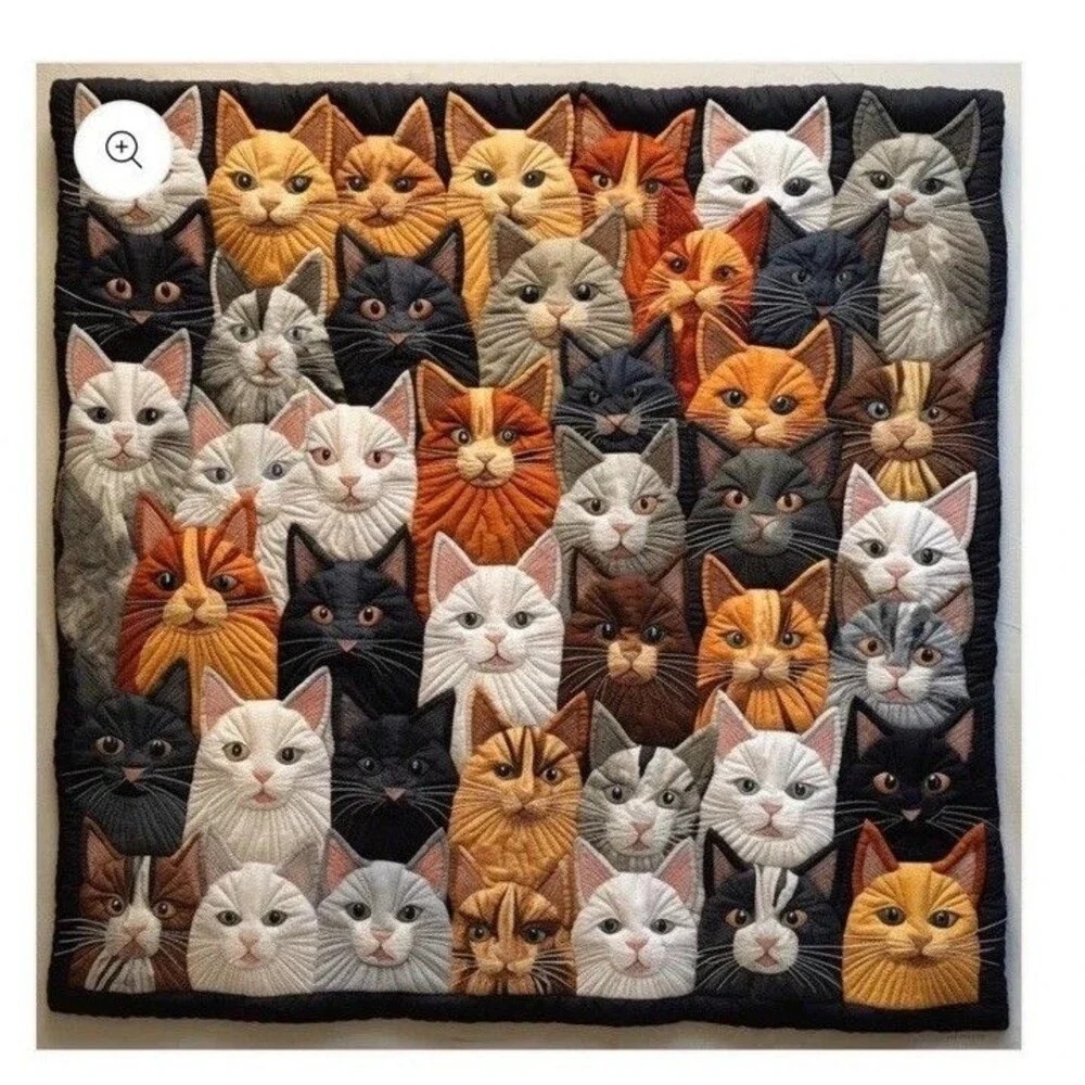 Cats Fur Parents Quilted Throw 80